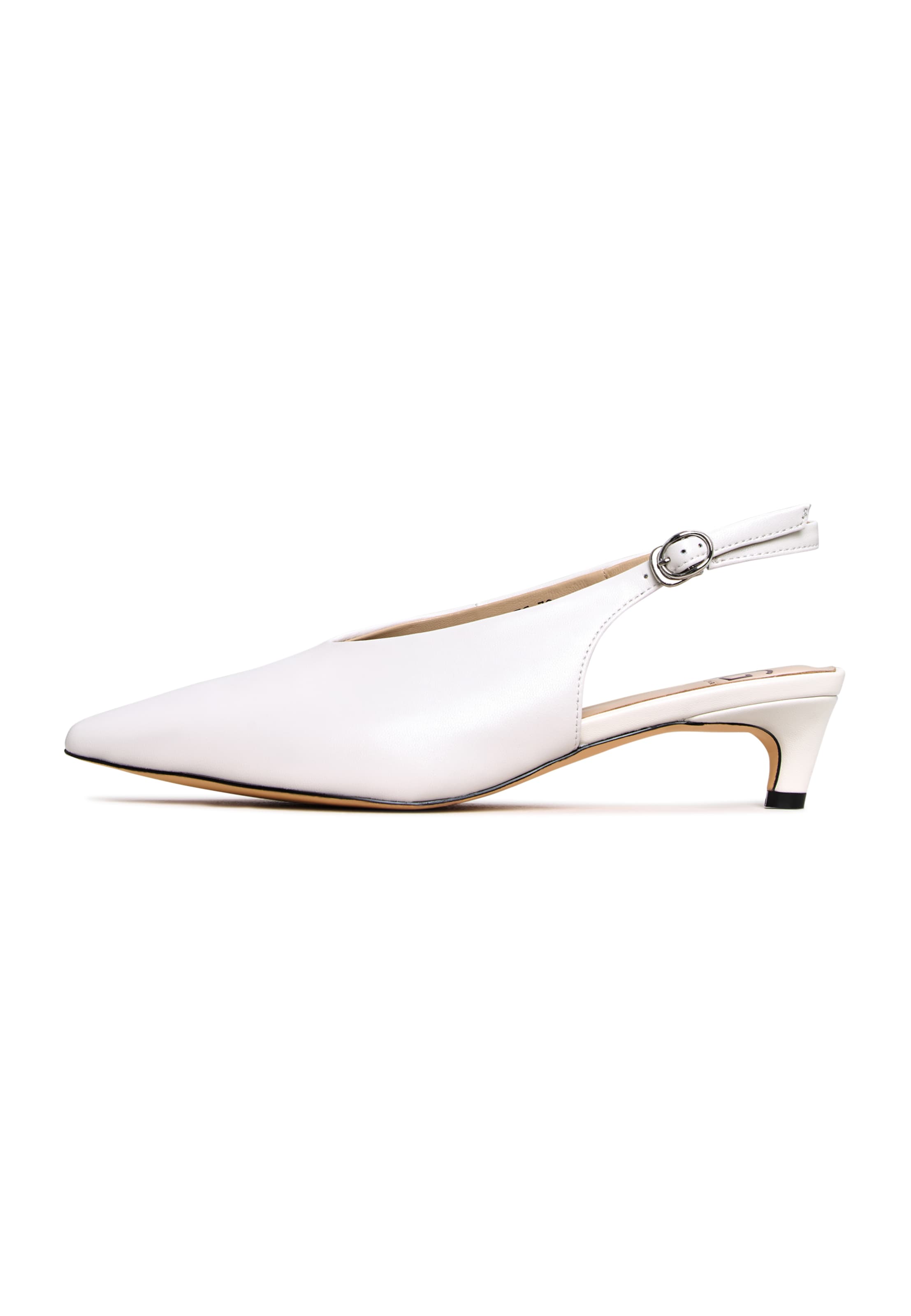 CESARE GASPARI Slingback pumps in 37 in White, Item view
