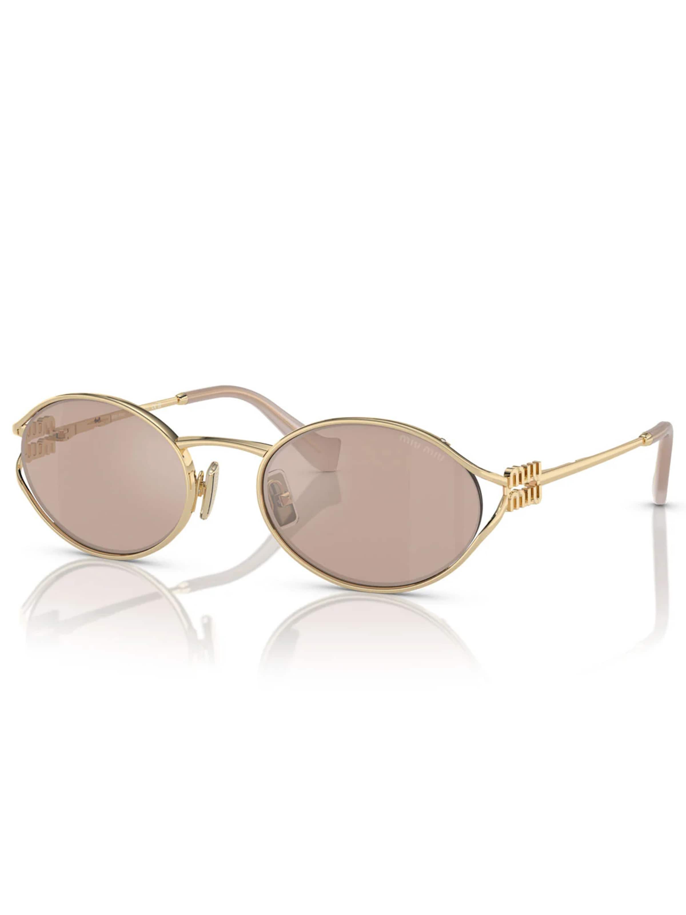 Lunettes de soleil 'Miu Miu Occhiali da Sole MU52Y ZVN20F Oro/Rosa Donna' Miu Miu en or