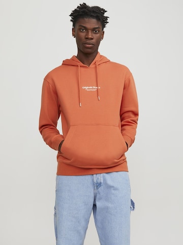 JACK & JONES Sweatshirt 'Vesterbro' i orange: forside