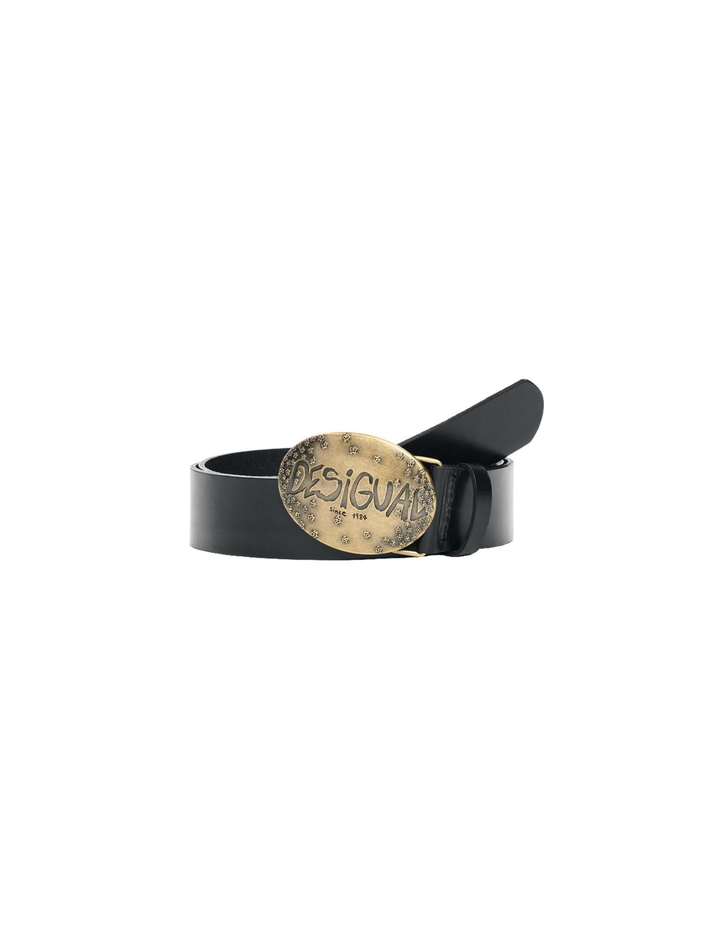 Ceinture Desigual en noir : devant