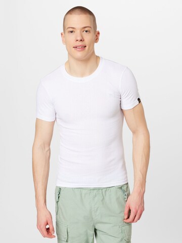 ALPHA INDUSTRIES - Camisa em branco: frente
