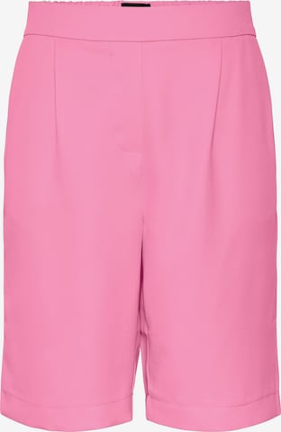 PIECES Pleat-Front Pants 'Tally' in Pink: front