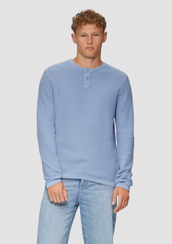 Pull-over QS en bleu : devant