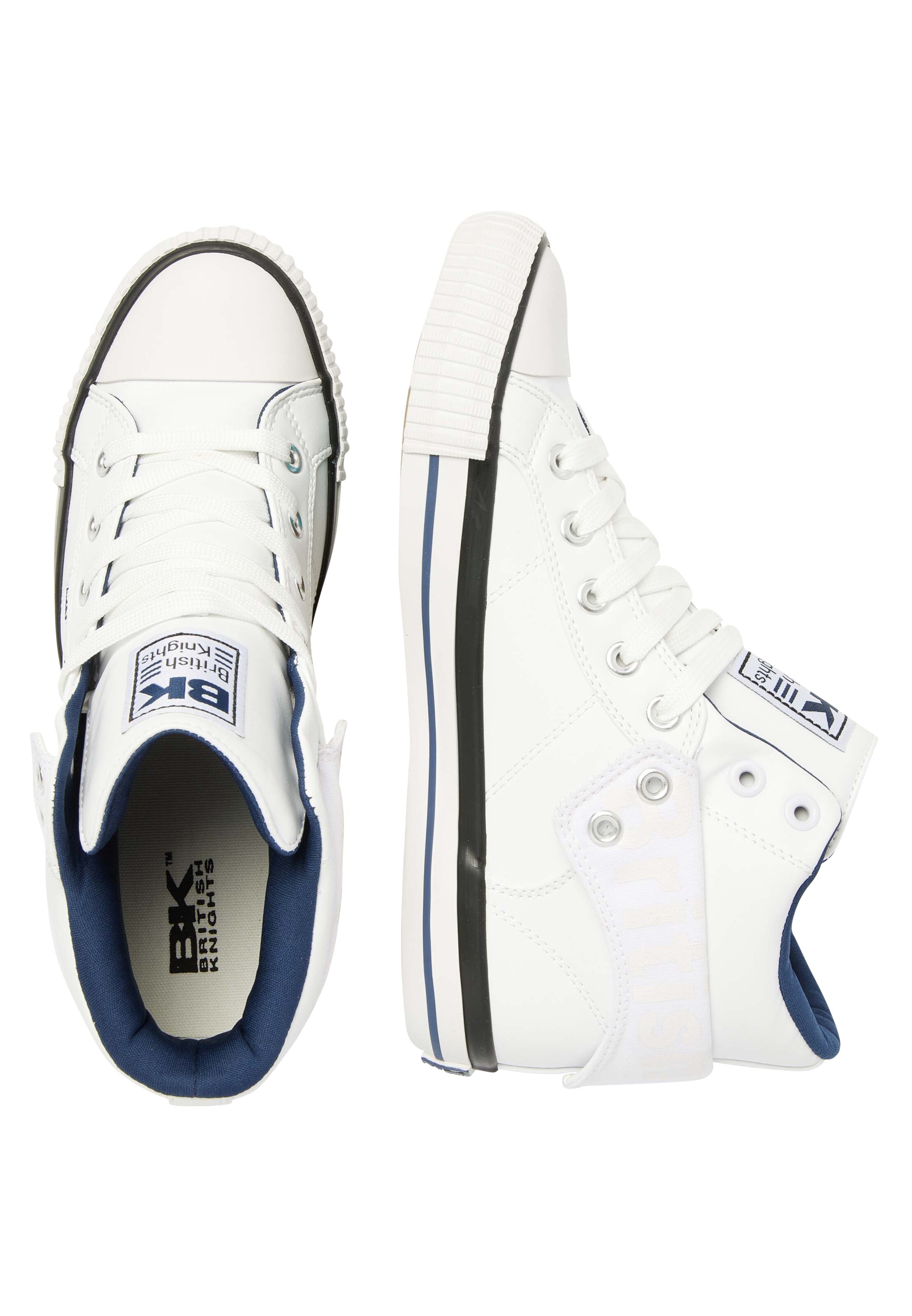 BRITISH KNIGHTS Sneaker high 'Roco' i hvid
