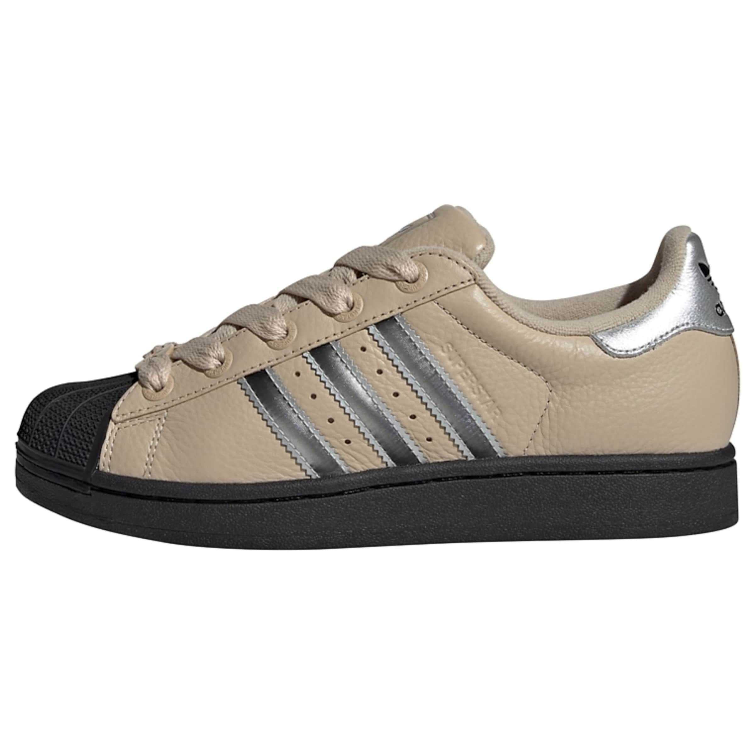 ADIDAS ORIGINALS Platform trainers 'Superstar II' in Beige: front
