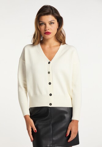 faina Knit cardigan in White: front