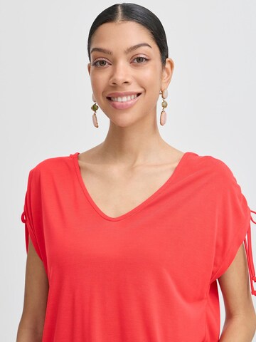 T-shirt 'BYPerl' b.young en rouge