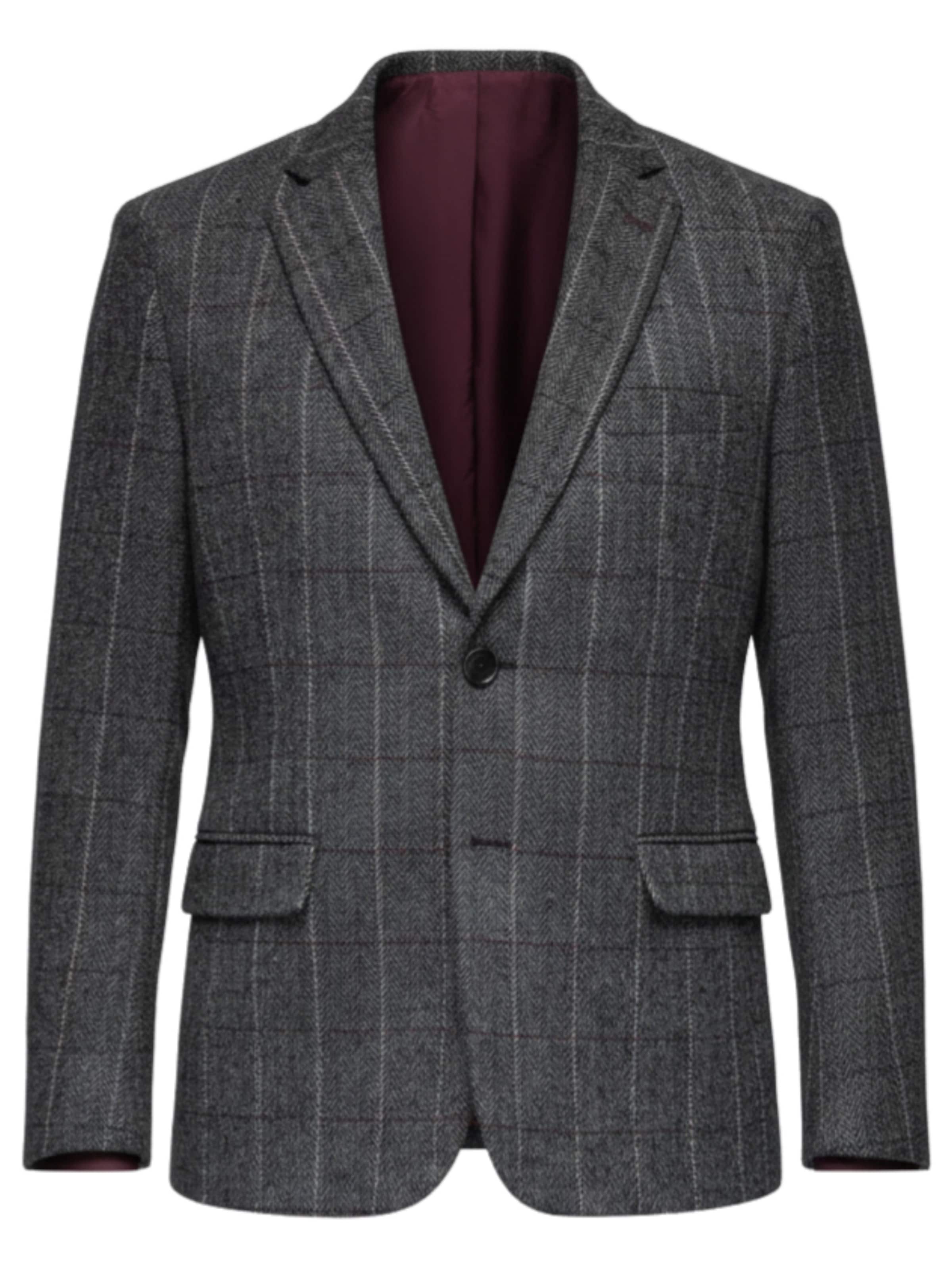 Ombre Slim fit Colbert in Grijs: voorkant