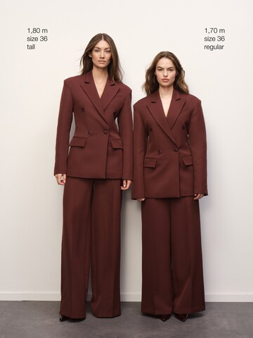 RÆRE by Lorena Rae - Loosefit Pantalón de pinzas 'Elektra' en marrón