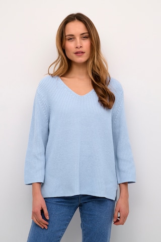 Pull-over 'Merian' Kaffe en bleu : devant