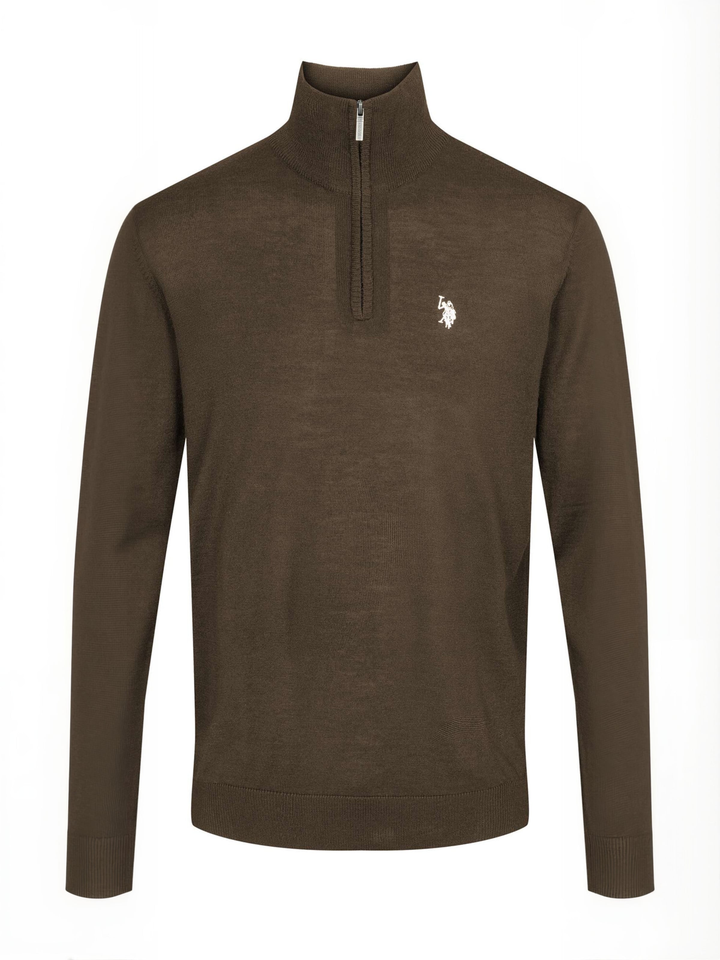 U.S. POLO ASSN. Pullover 'Mason' in Braun: Vorderseite
