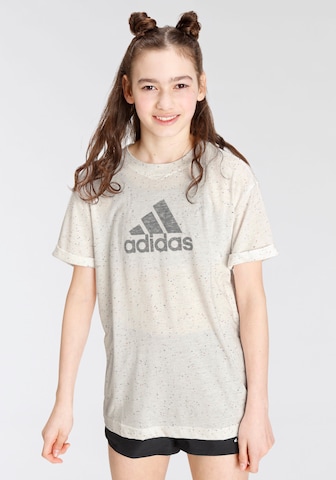 ADIDAS PERFORMANCE Performance Shirt 'Future Icons Winners' in White: front