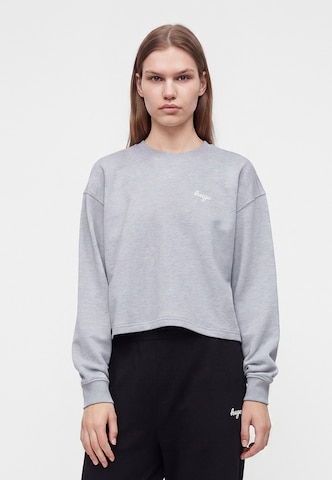 HUGO - Sudadera 'Damaswee' en gris: frente