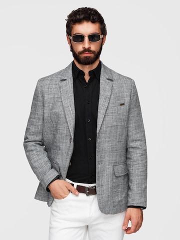 Ombre Regular fit Business-colbert in Grijs: voorkant