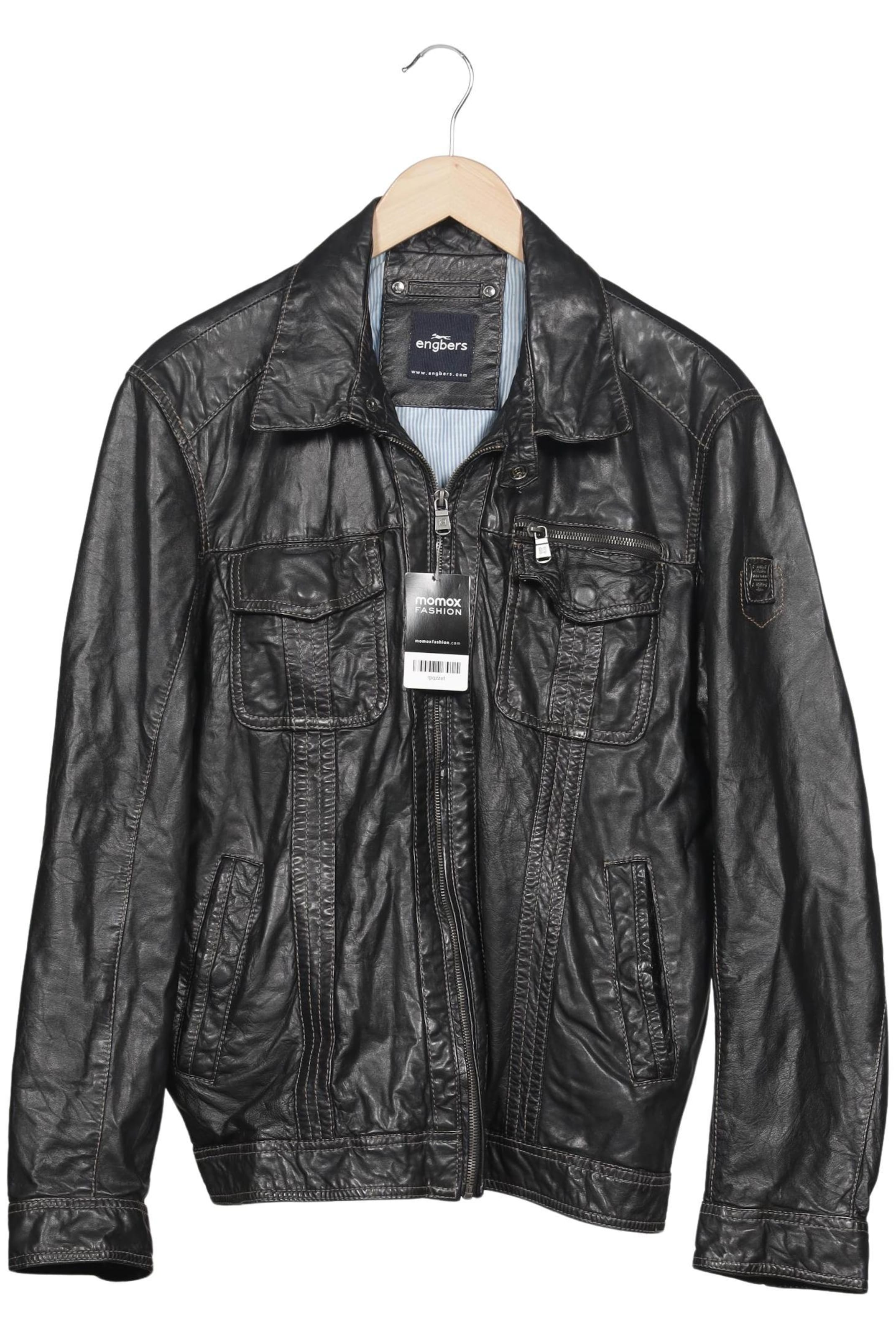 Engbers Jacke M-L in Schwarz: Vorderseite