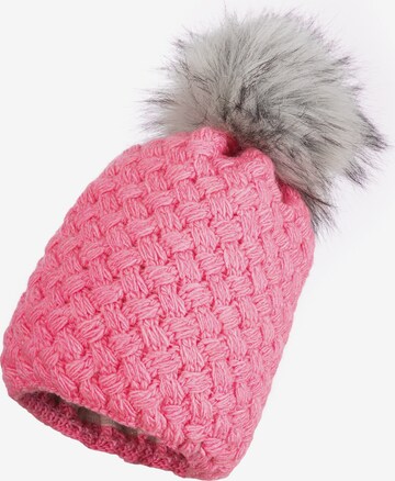 Cassandra Accessoires Beanie 'Linn' in Pink: front