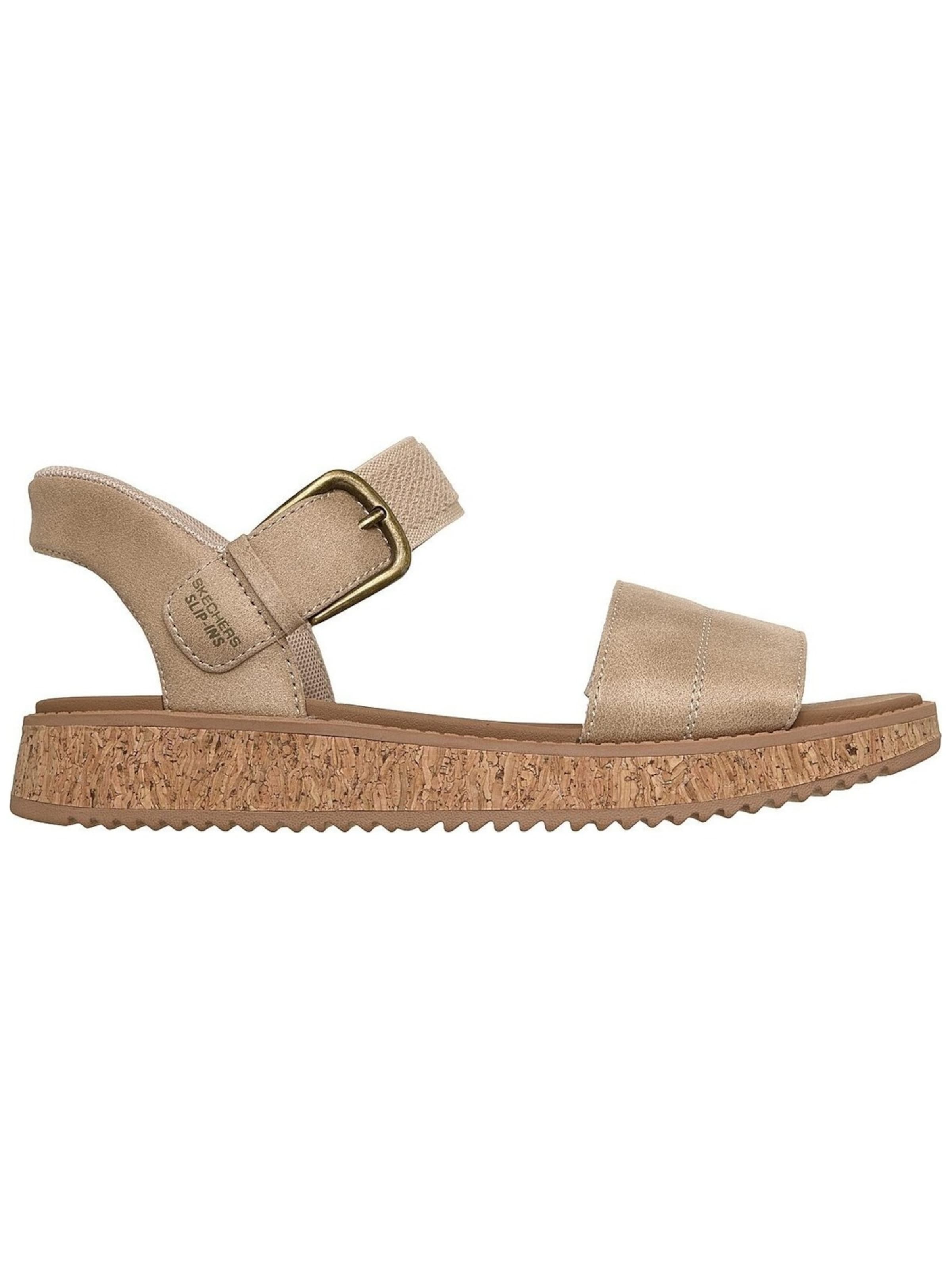 SKECHERS Sandal 'Skechers Bobs Sun Vibe - Be Corky' in Beige