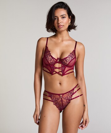 Slip 'Scarlett' Hunkemöller en rouge : devant