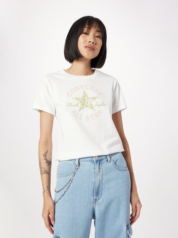 CONVERSE T-Shirt 'Chuck Taylor' in Weiß: Vorderseite