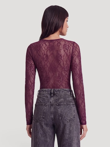 EDITED Shirt Bodysuit 'Janiya' in Purple