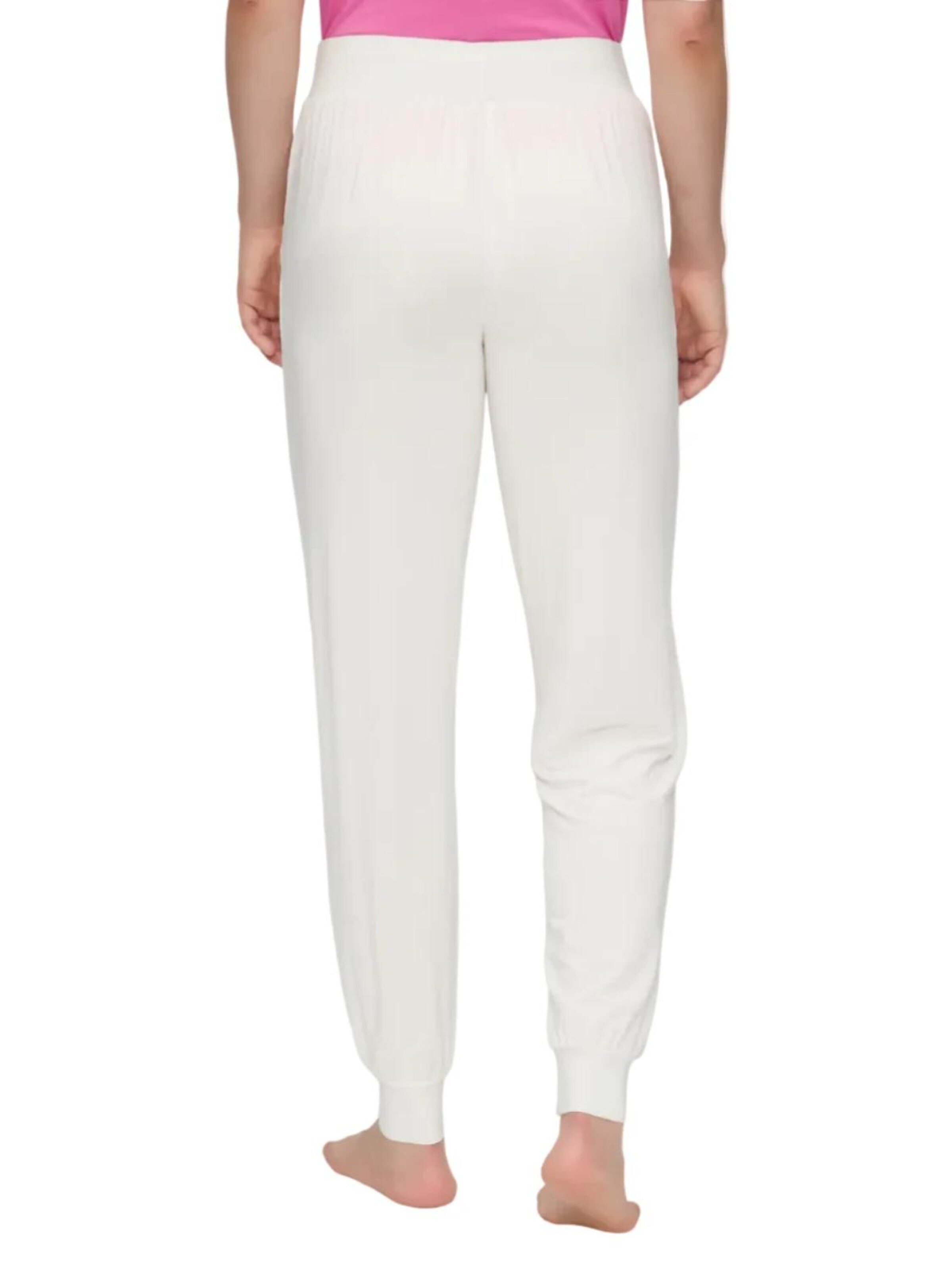 CURARE Yogawear Tapered Sports trousers 'Yogahose Wide -  White' in White