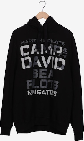 CAMP DAVID Kapuzenpullover XXL in Schwarz: Vorderseite