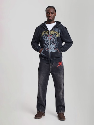 Ed Hardy Loosefit Τζιν 'Serpent Skull' σε μαύρο