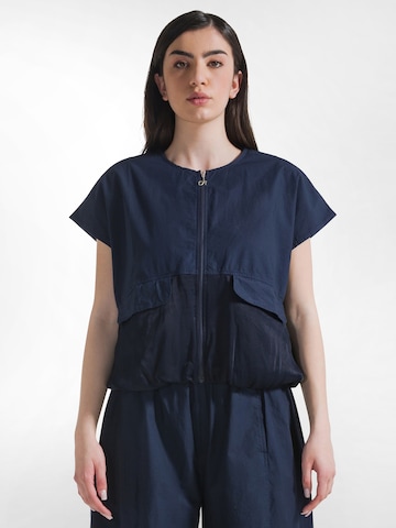 DEHA Tussenjas in Blauw: voorkant