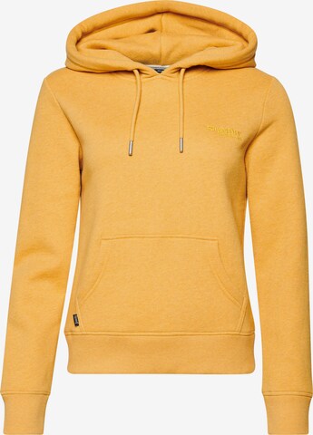 Superdry Sweatshirt 'Essential' in Geel: voorkant