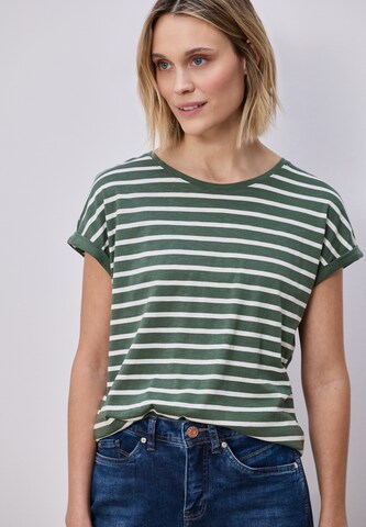 T-shirt STREET ONE en vert : devant