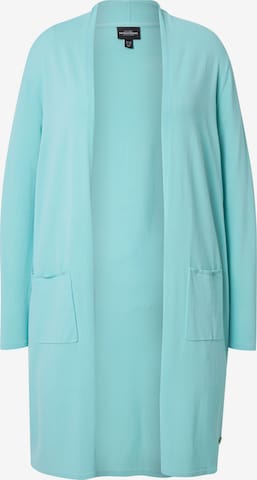 Ulla Popken Gebreid vest in Blauw: voorkant