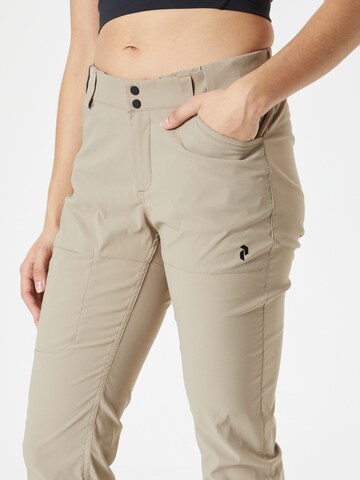 PEAK PERFORMANCE Regular Workout Pants in Beige