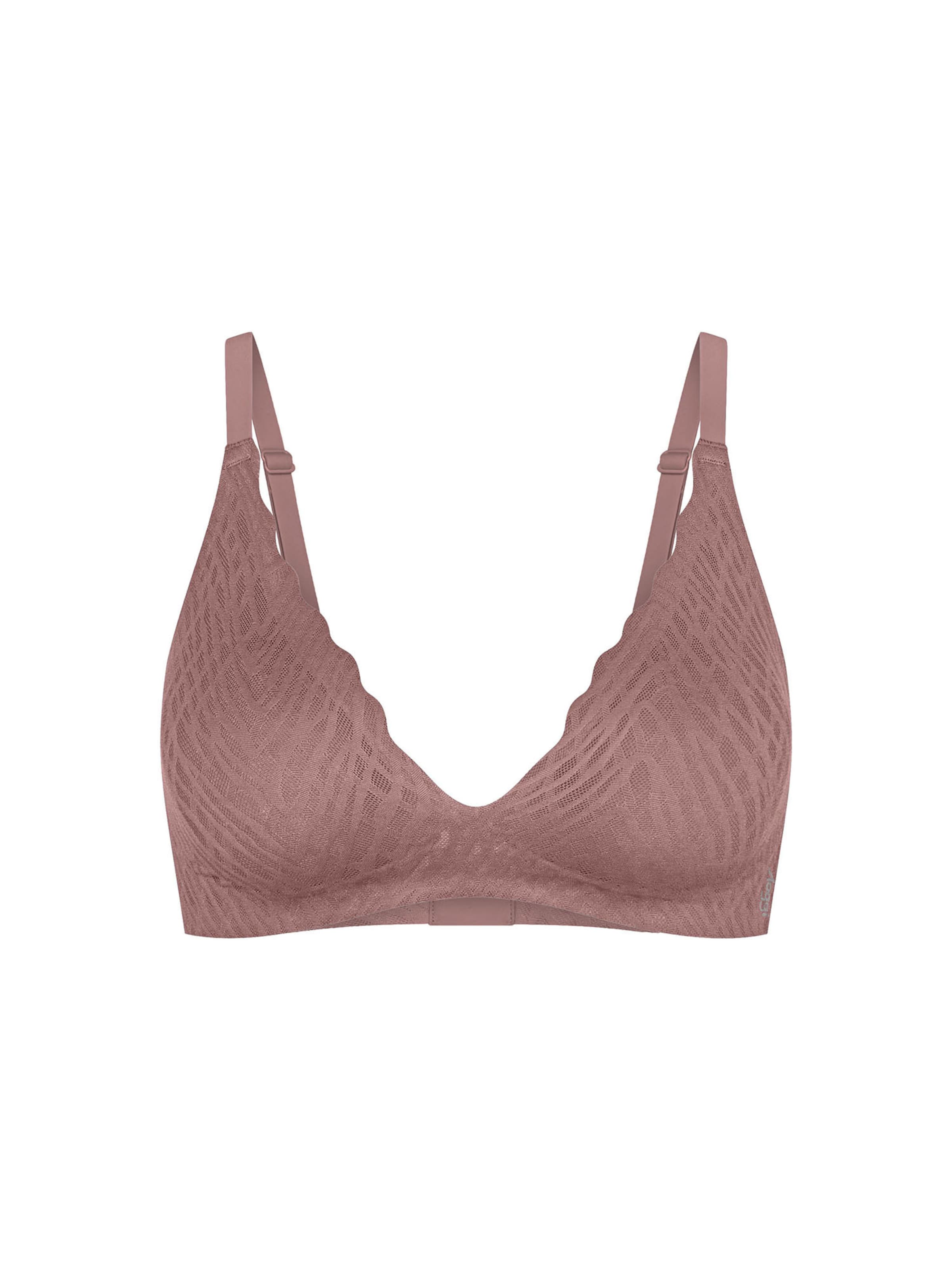 SLOGGI BH ' Blue ZERO Feel Bliss THE UP ' in Bruin: voorkant