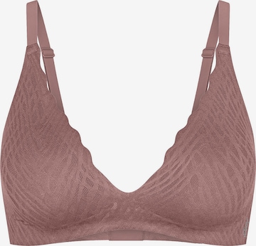 SLOGGI BH ' Blue ZERO Feel Bliss THE UP ' in Bruin: voorkant