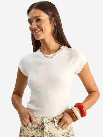 T-shirt Bianco Lucci en blanc