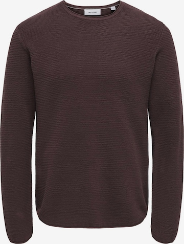 Only & Sons Pullover '22029952' in Rot: Vorderseite