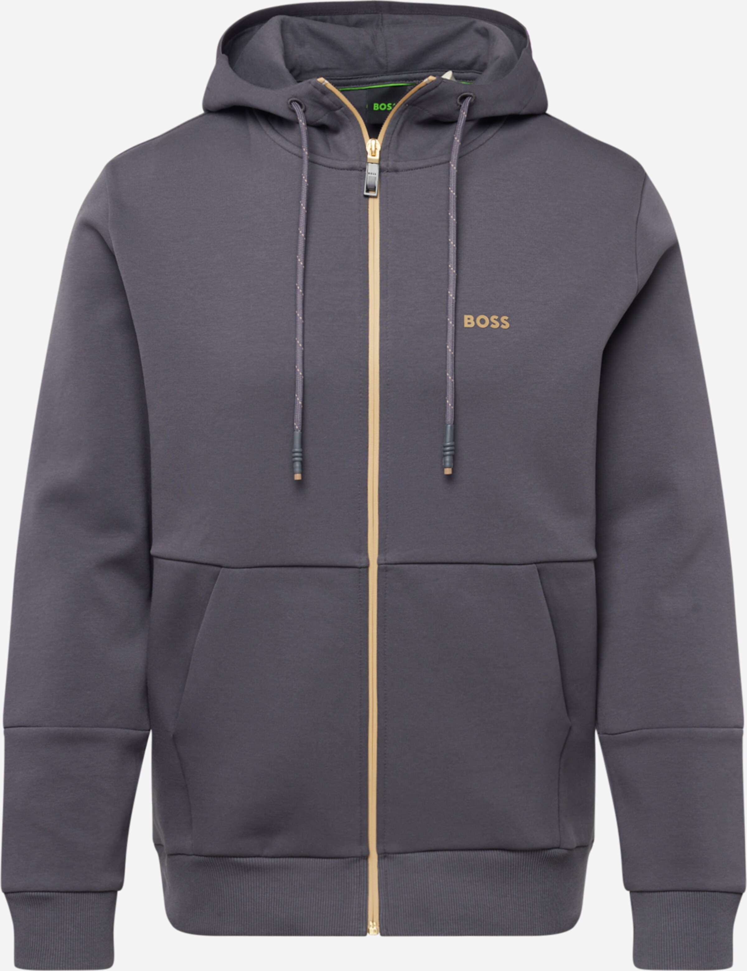 BOSS Green Zip-Up Hoodie 'Saggy 1' in Taupe | ABOUT YOU