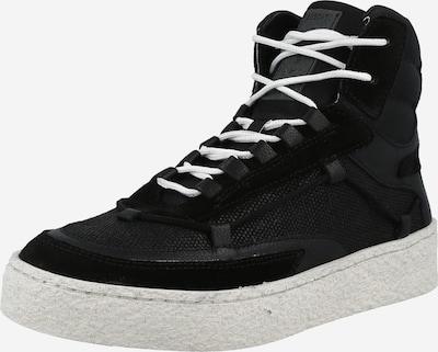 Sneaker înalt Greyderlab pe negru, Vizualizare produs