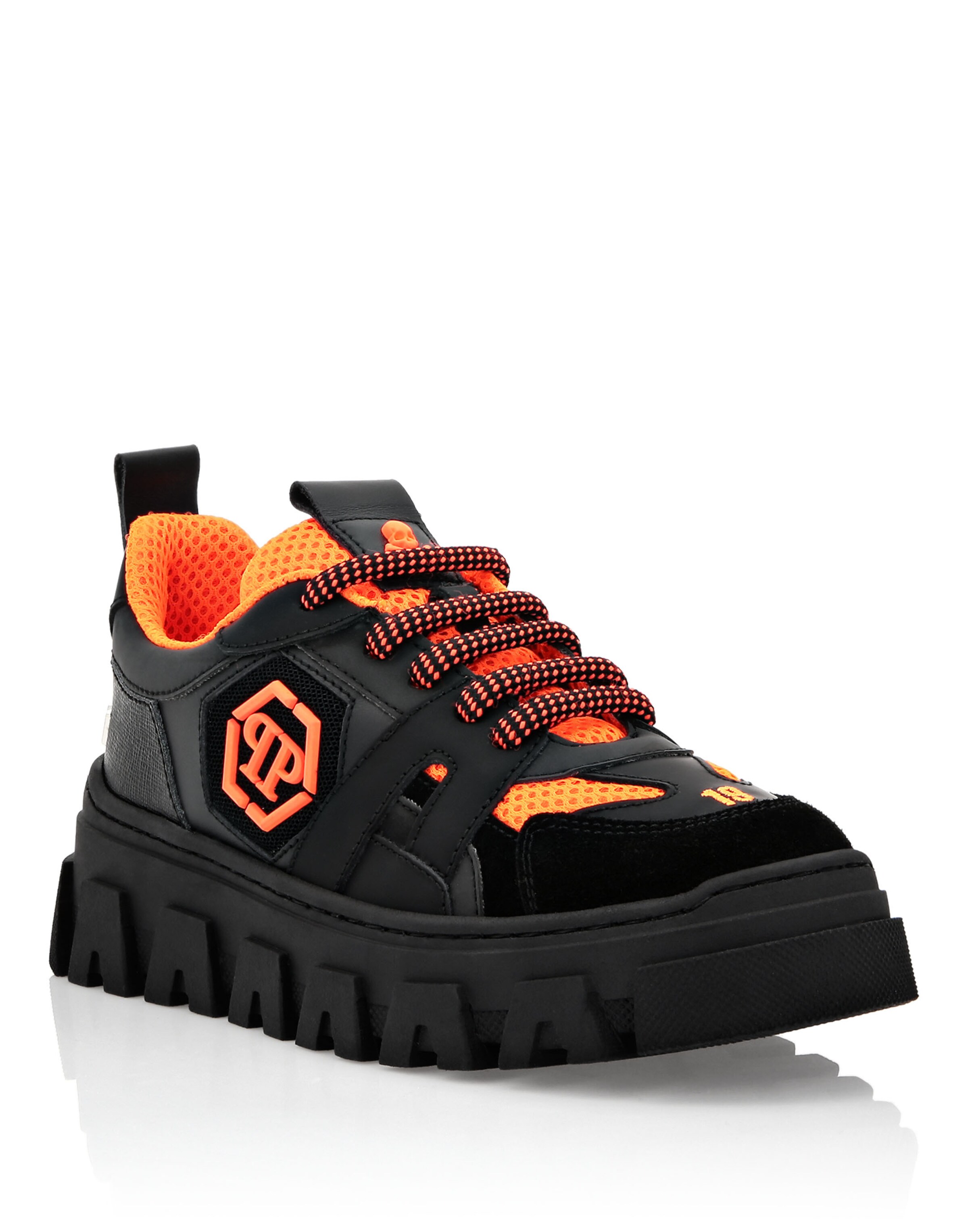 Philipp Plein Sneakers in Zwart: voorkant