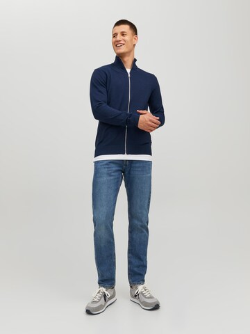 JACK & JONES Knit cardigan 'Emil' in Blue