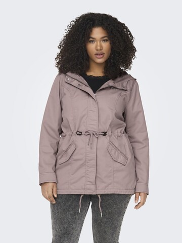ONLY Carmakoma Between-Seasons Parka in Purple: front