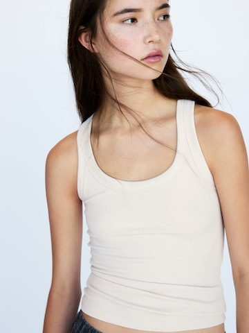 Pull&Bear Top - Béžová: predná strana