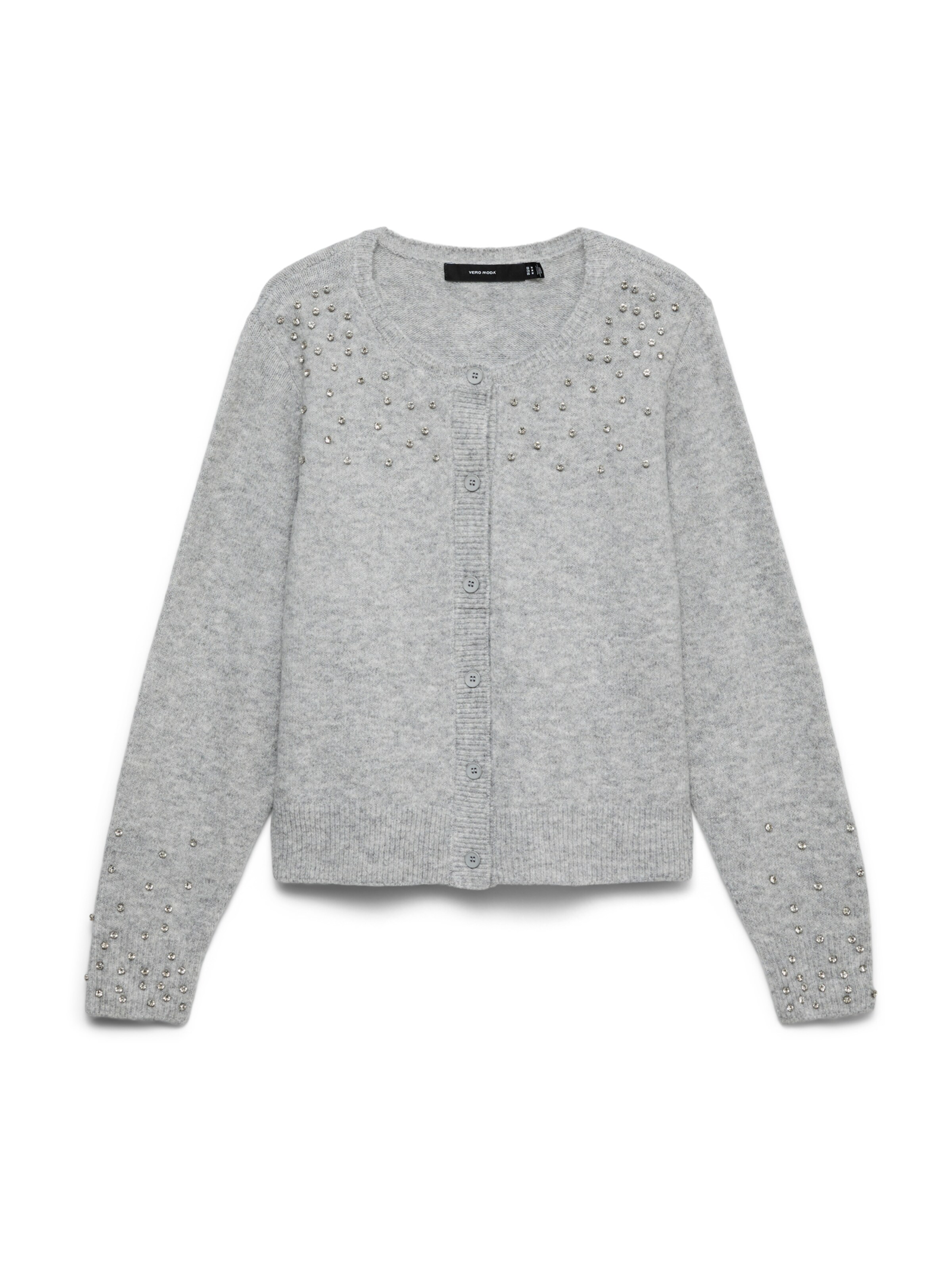 VERO MODA Knit cardigan 'VMBONNIE' in XS in Light grey / Silver, Item view