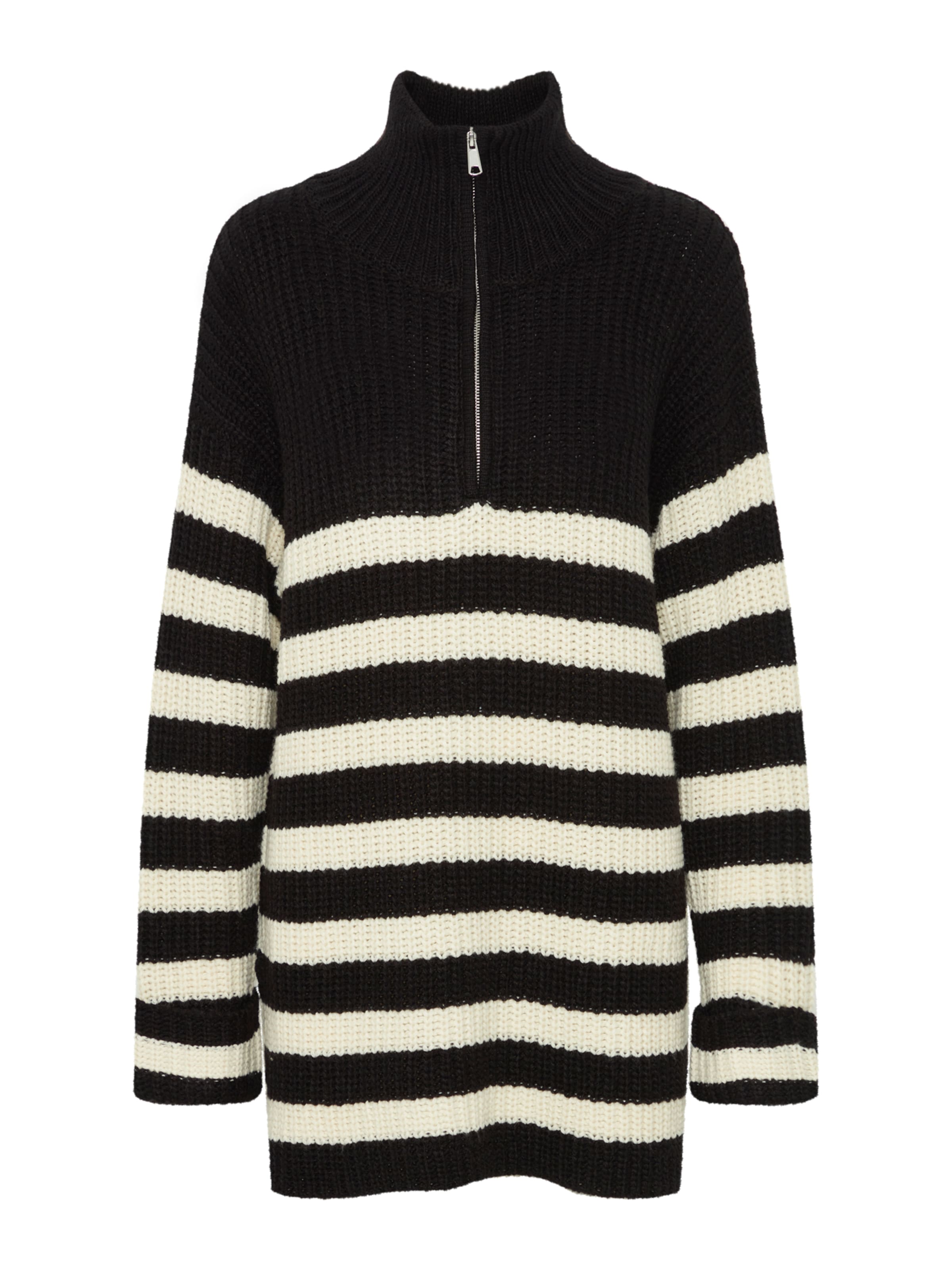 Pull-over 'BARISA' ICHI en noir : devant