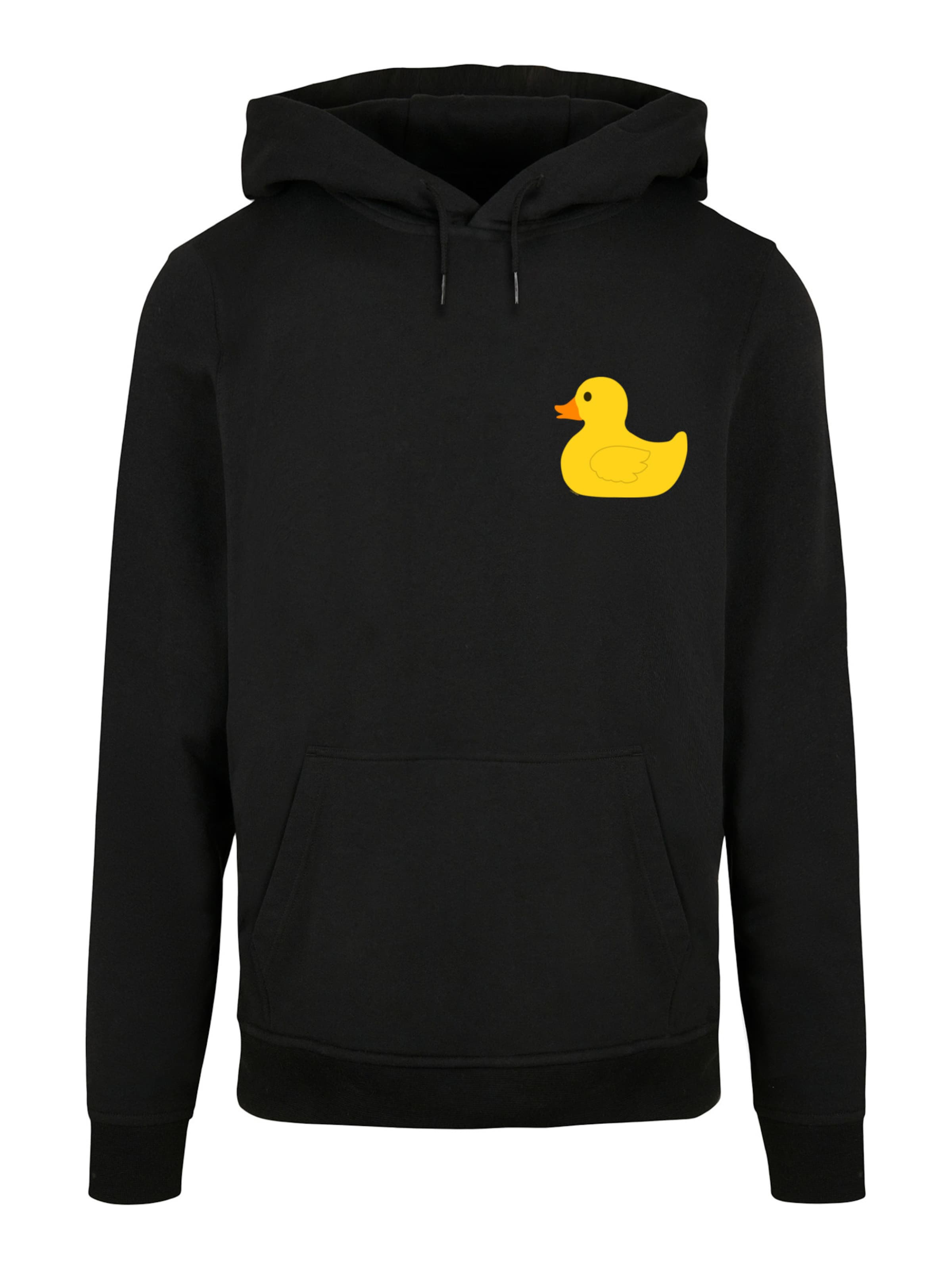F4NT4STIC Sweatshirt 'Rubber Duck' in Schwarz: Vorderseite