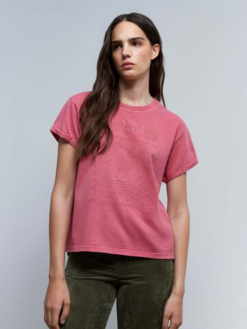 Scalpers Koszulka w kolorze różowy: przód