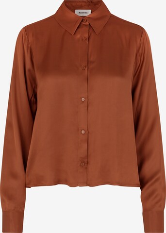 modström Blouse 'Beate' in Brown: front