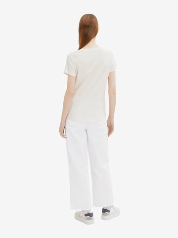 T-shirt TOM TAILOR DENIM en blanc