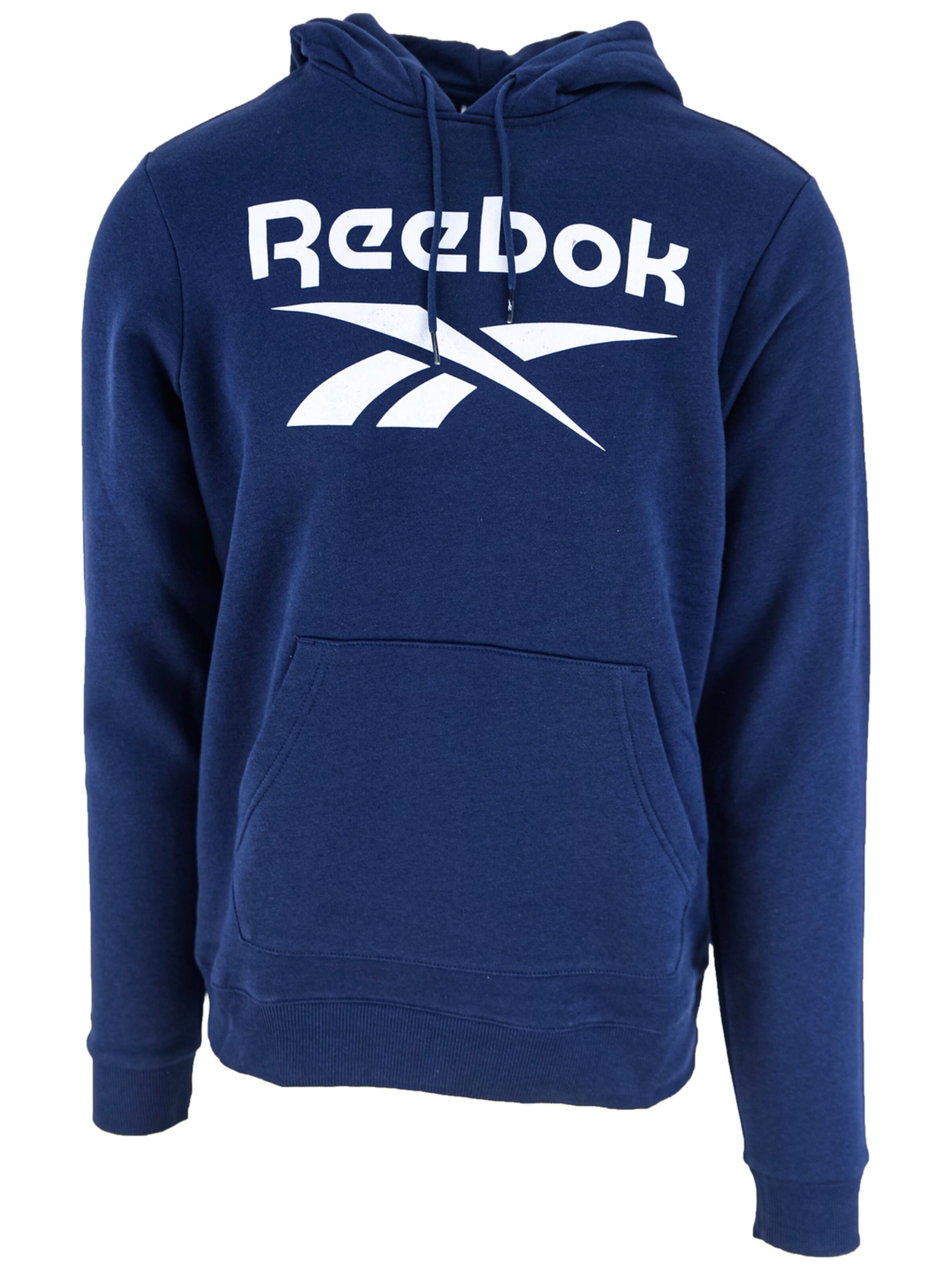 Reebok - Sudadera con cremallera 'Reebok Identity Fleece' en azul: frente