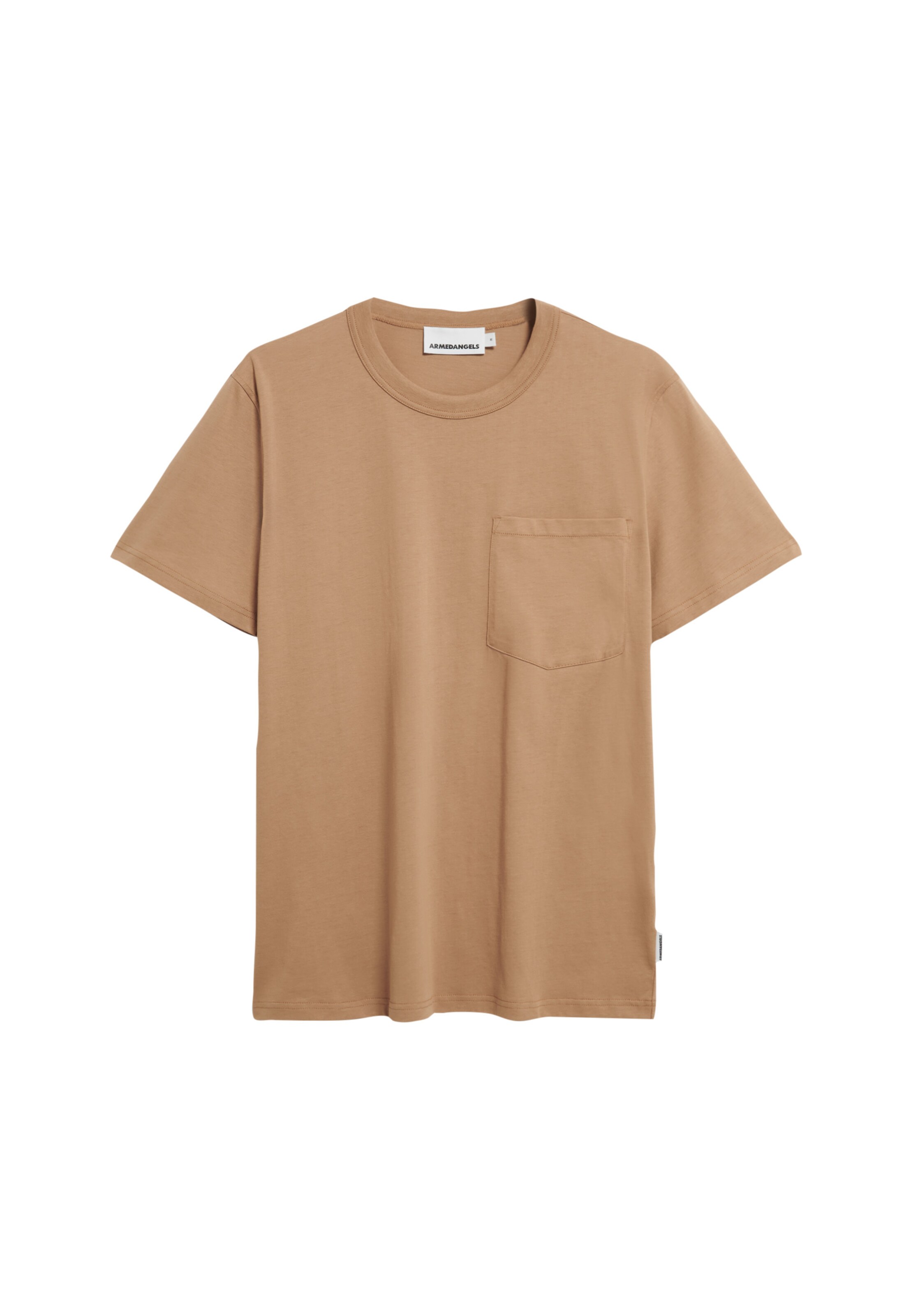 ARMEDANGELS Shirt ' MAARKOS POCKET ' in Brown: front